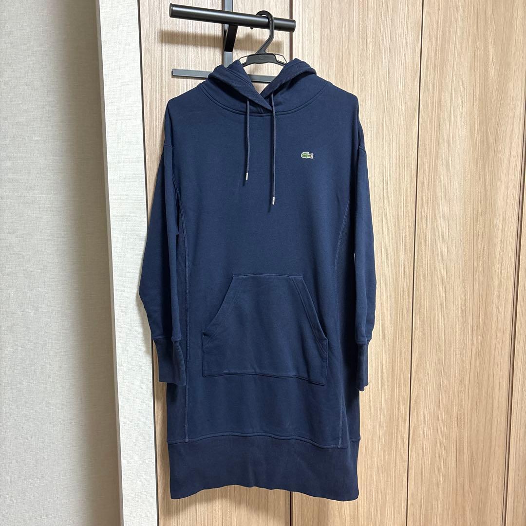 LACOSTE ラコステ　トレーナーワンピース フード