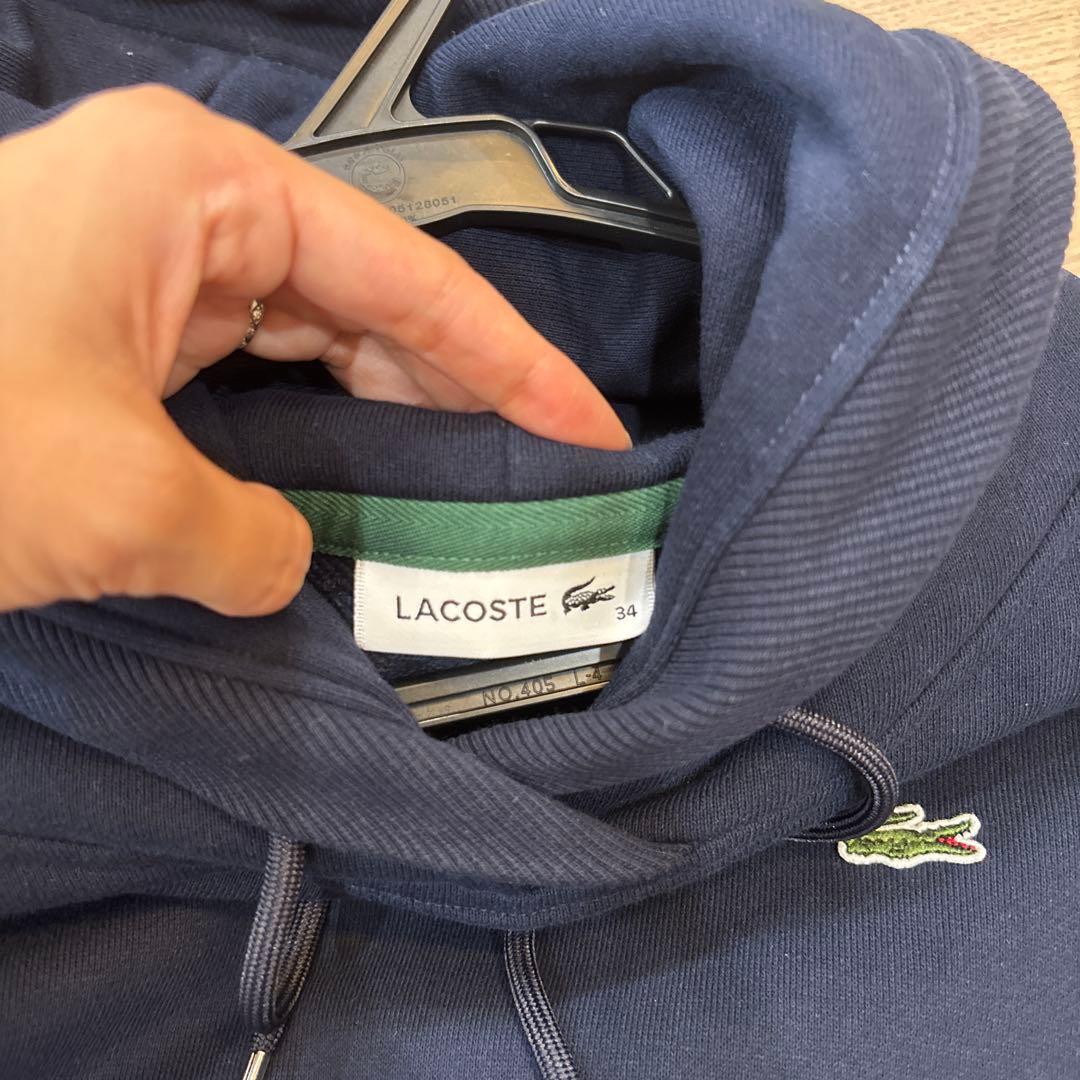 LACOSTE ラコステ　トレーナーワンピース フード