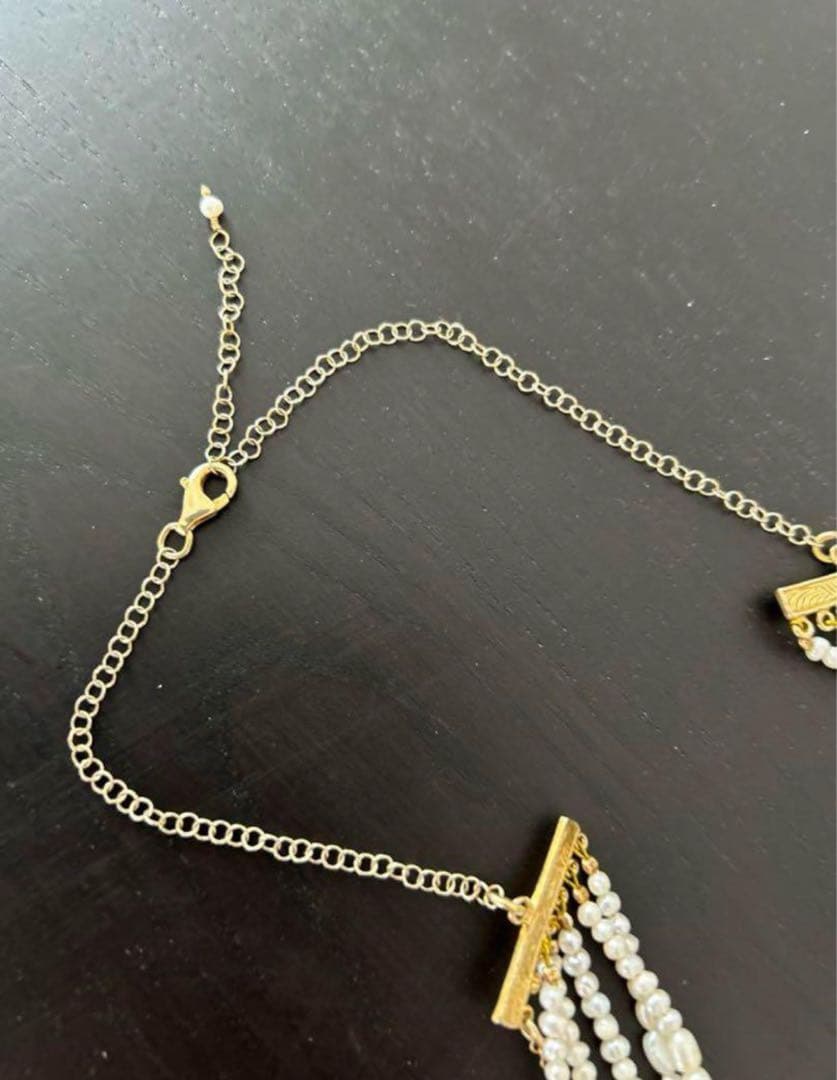 オーダーメイド　淡水パール　ネックレス　海外メイド