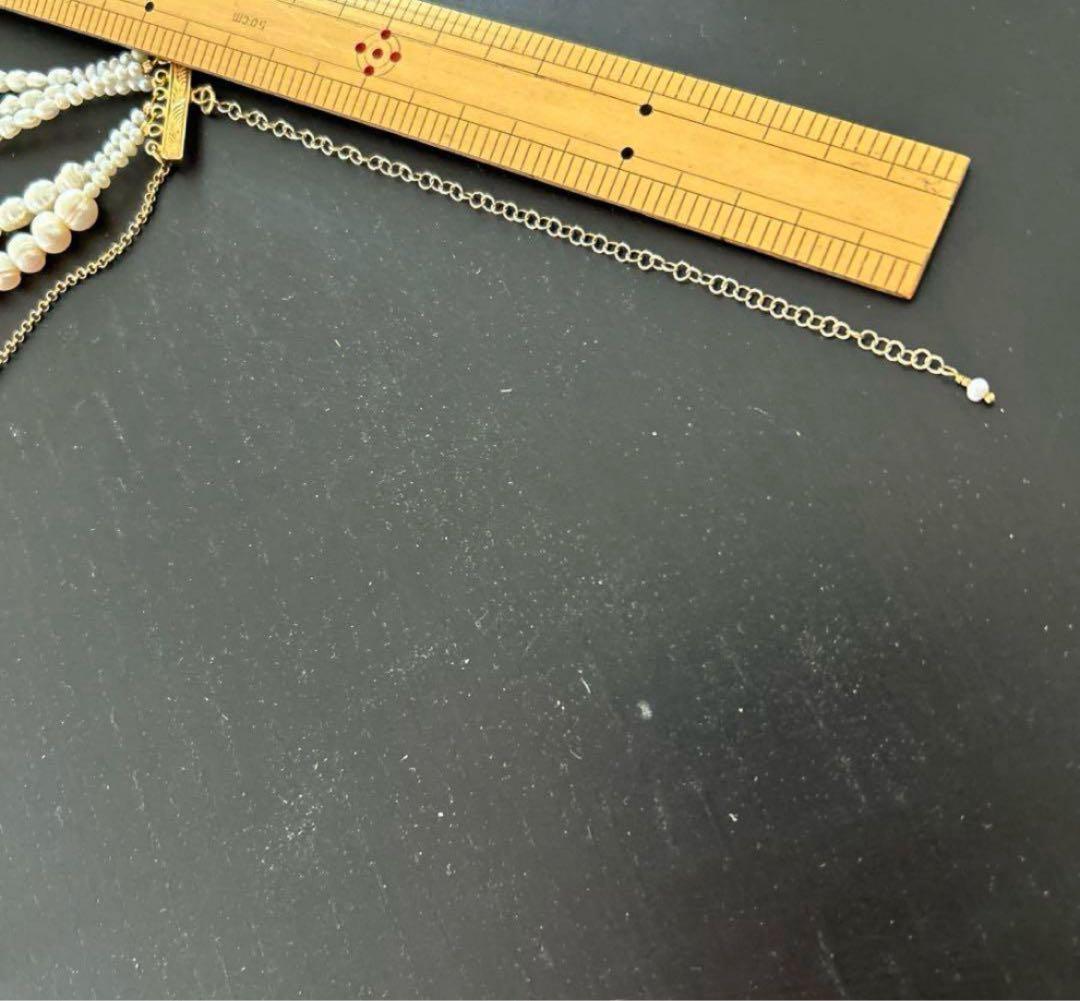 オーダーメイド　淡水パール　ネックレス　海外メイド
