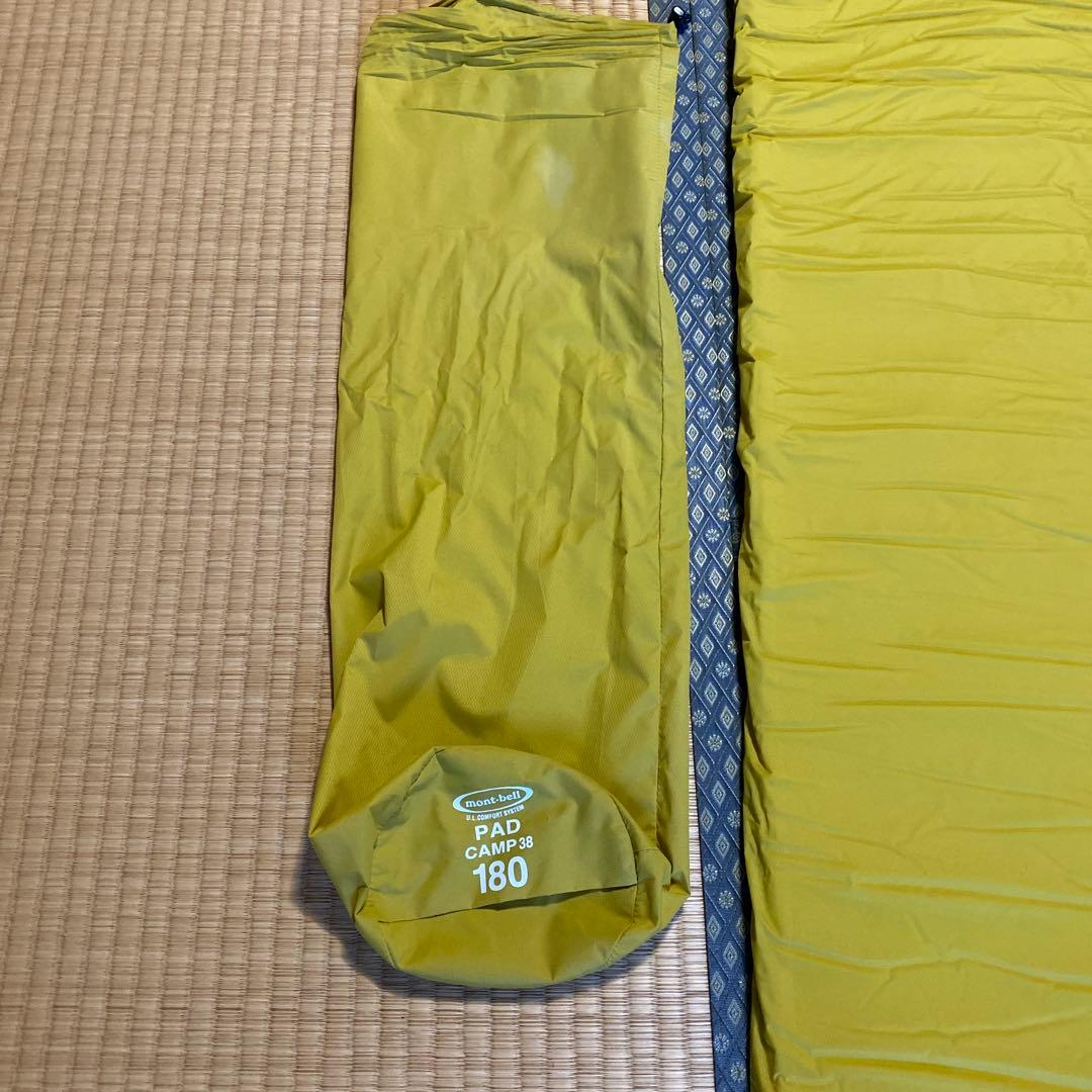 モンベル　パッド　キャンプ38 180 ＋ 枕