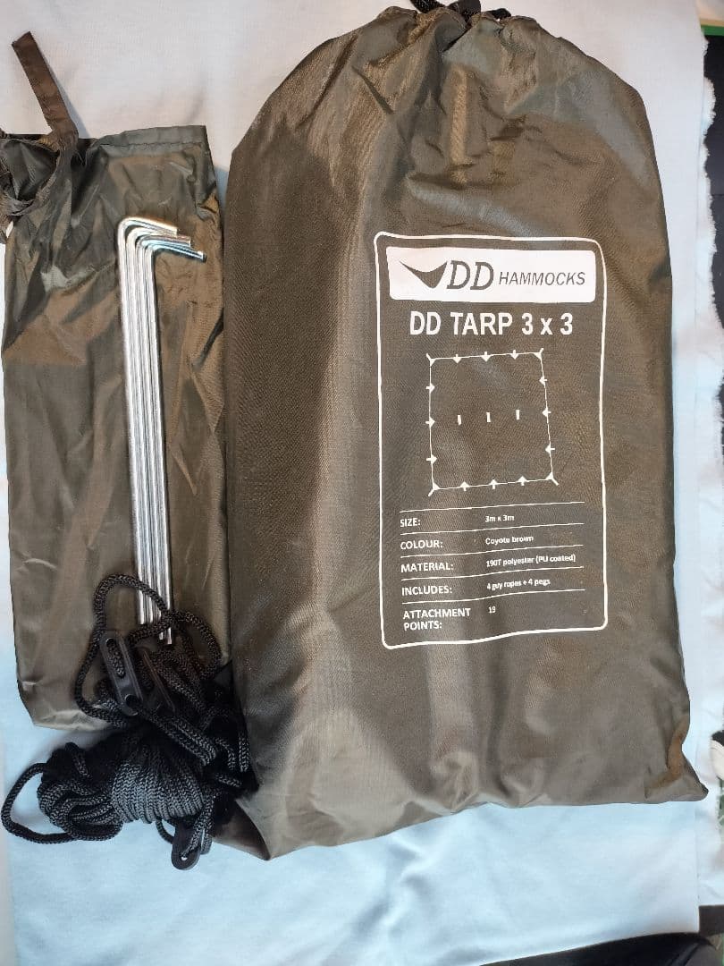 DDタープ 3×3 コヨーテブラウン 未使用品
