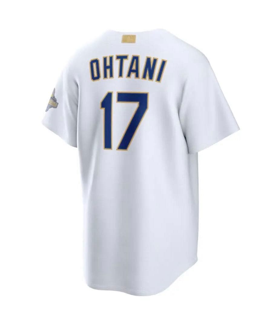 NIKEドジャース大谷翔平ゴールドプログラムユニフォームスタジアムジャージXL