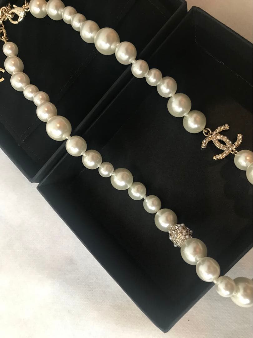 CHANEL ヴィンテージ パールネックレス ノベルティ①