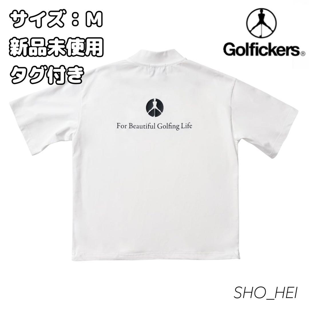 【新品】Golfickers モックネック白（HOLE554）M