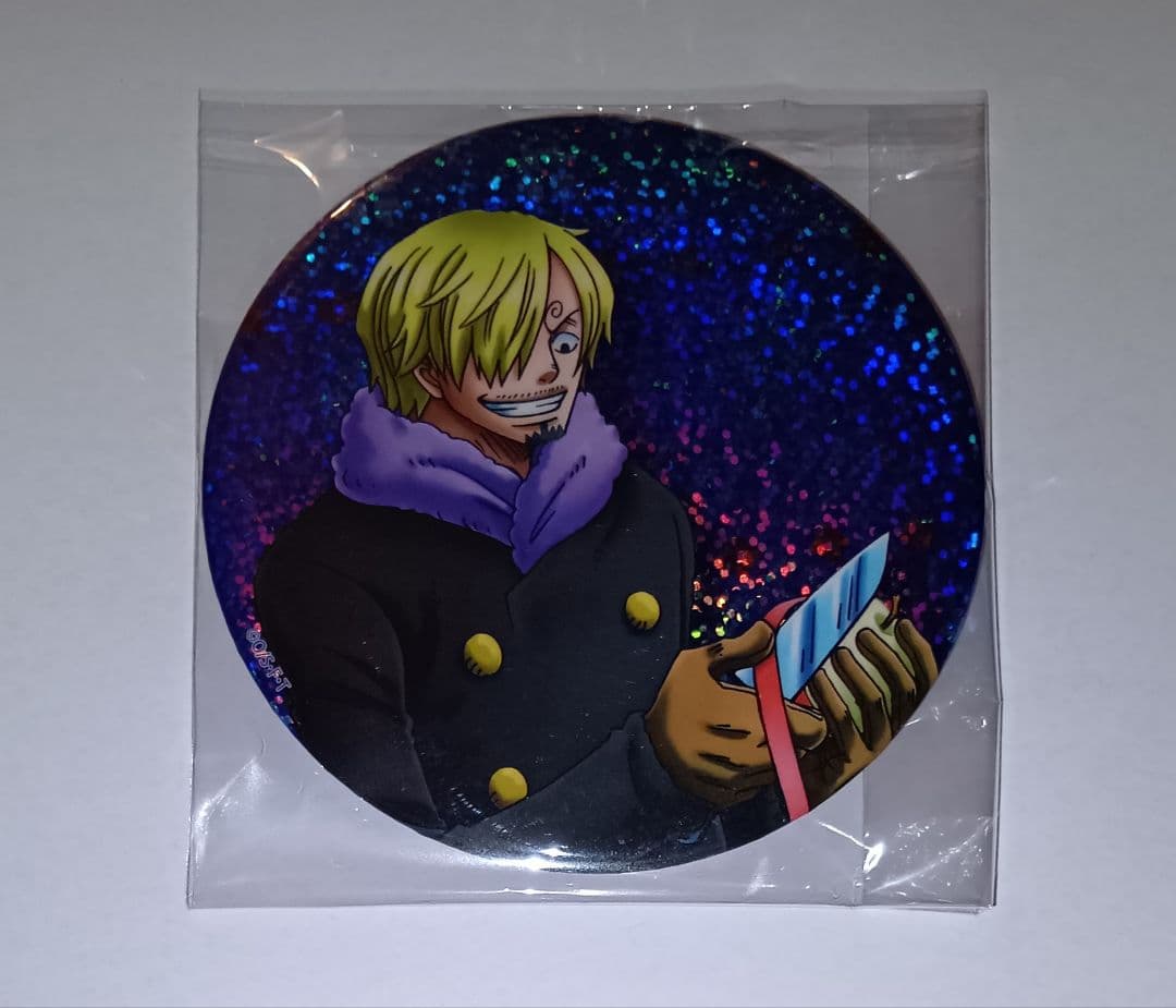 ONEPIECE ワンピース おおきなきらきら缶バッジ サンジ