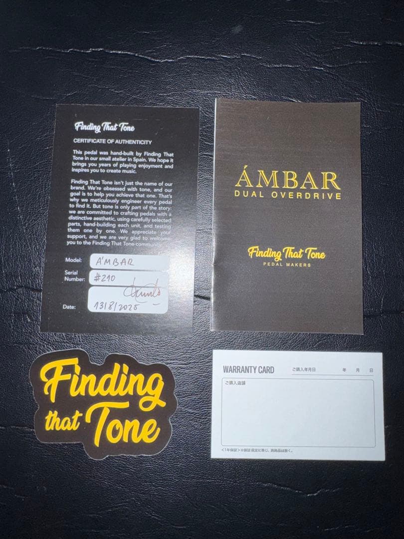 ギター Finding That Tone AMBAR / Matte Black
