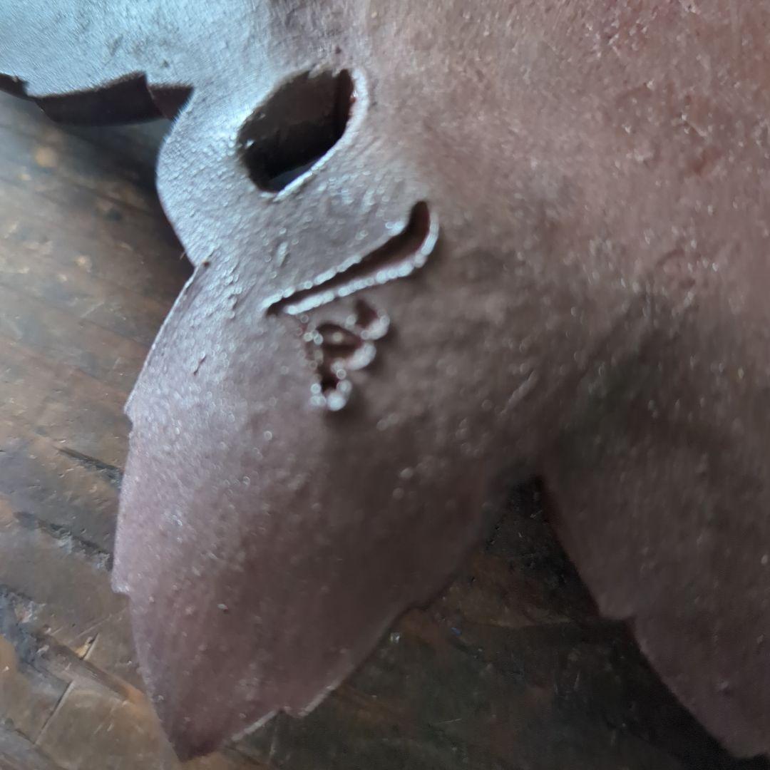 骨董品　陶芸　茶道具　備前焼　藤原陶臣　向付　料亭　割烹　紅葉銘々皿　葉皿　5枚