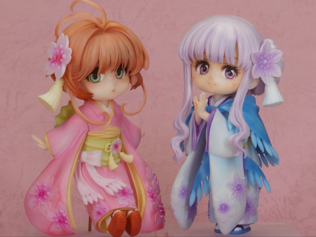 最終値下　カードキャプターさくら　　塗装完成品　ちび和服さくら&ちび和服知世