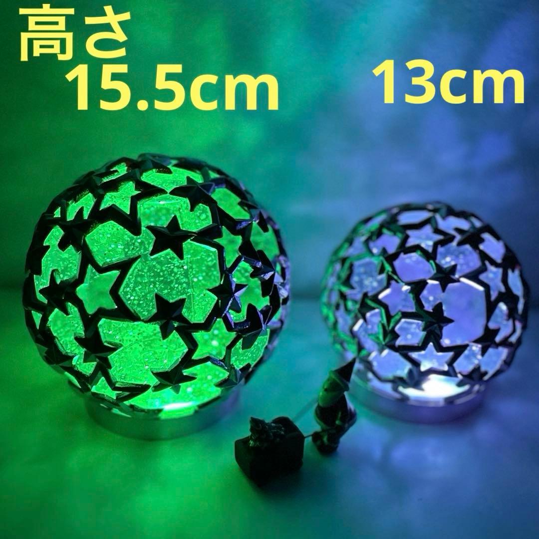 LUMIDAクリスマス　グリッターウォーターボール新品未使用品 大小2個　ピンク