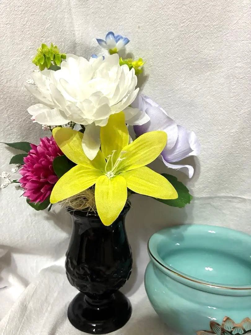 お仏壇セット　造花アレンジ付き