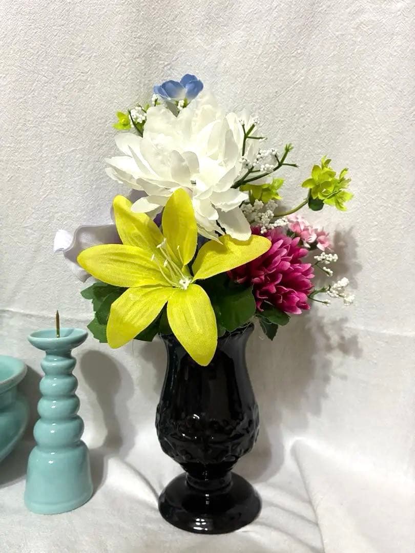お仏壇セット　造花アレンジ付き