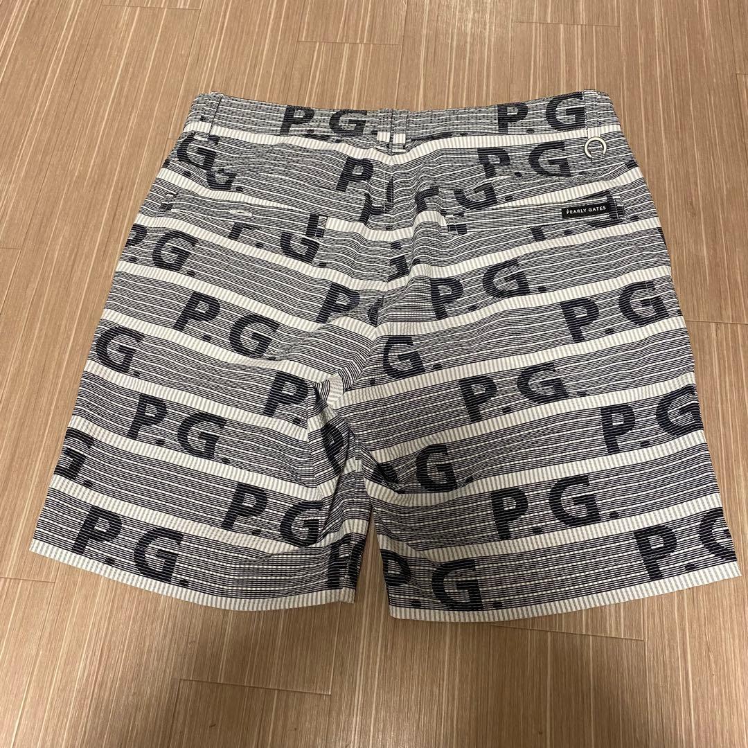 新品未使用タグ付き　P.G.ロゴ入りストライプパンツ　サイズM