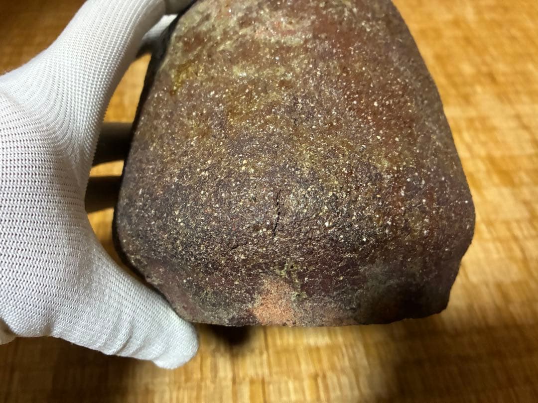 古い 陶器 うずくまる 壺 花入 時代物