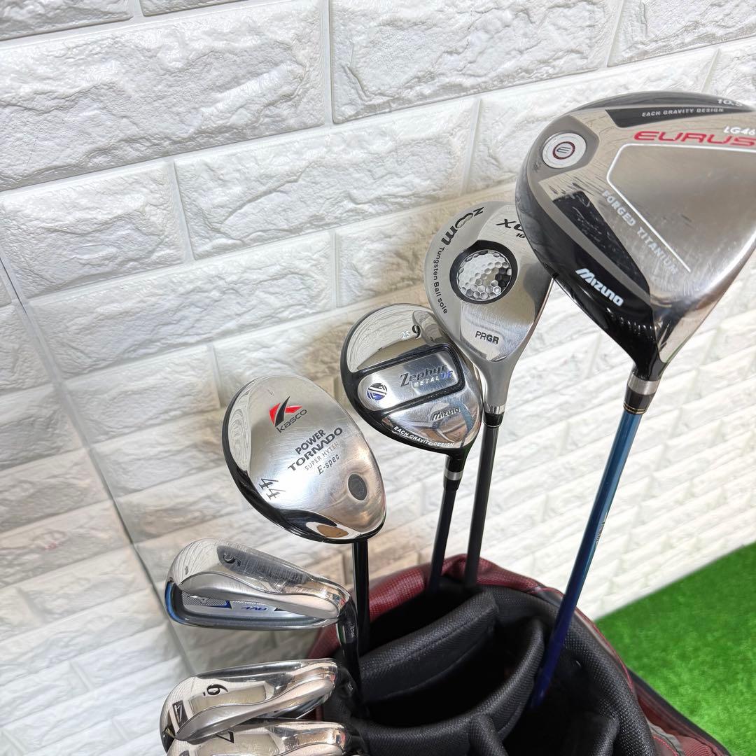 ゴルフセット　豪華　Mizuno EURUS ラウンド仕様　飛距離抜群　すぐ使用