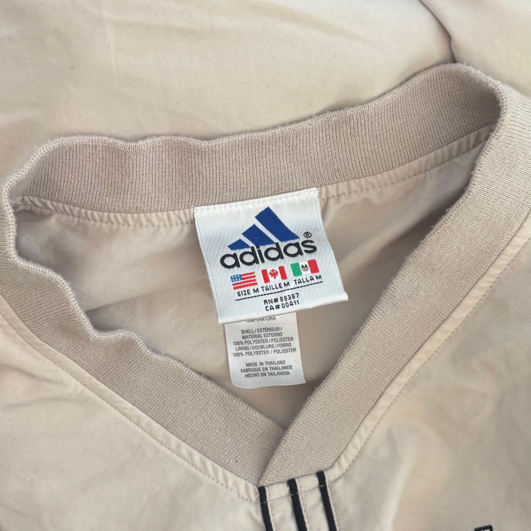 希少 90s万国旗タグ adidas ナイロンベスト 刺繍 ロゴ y2k テック