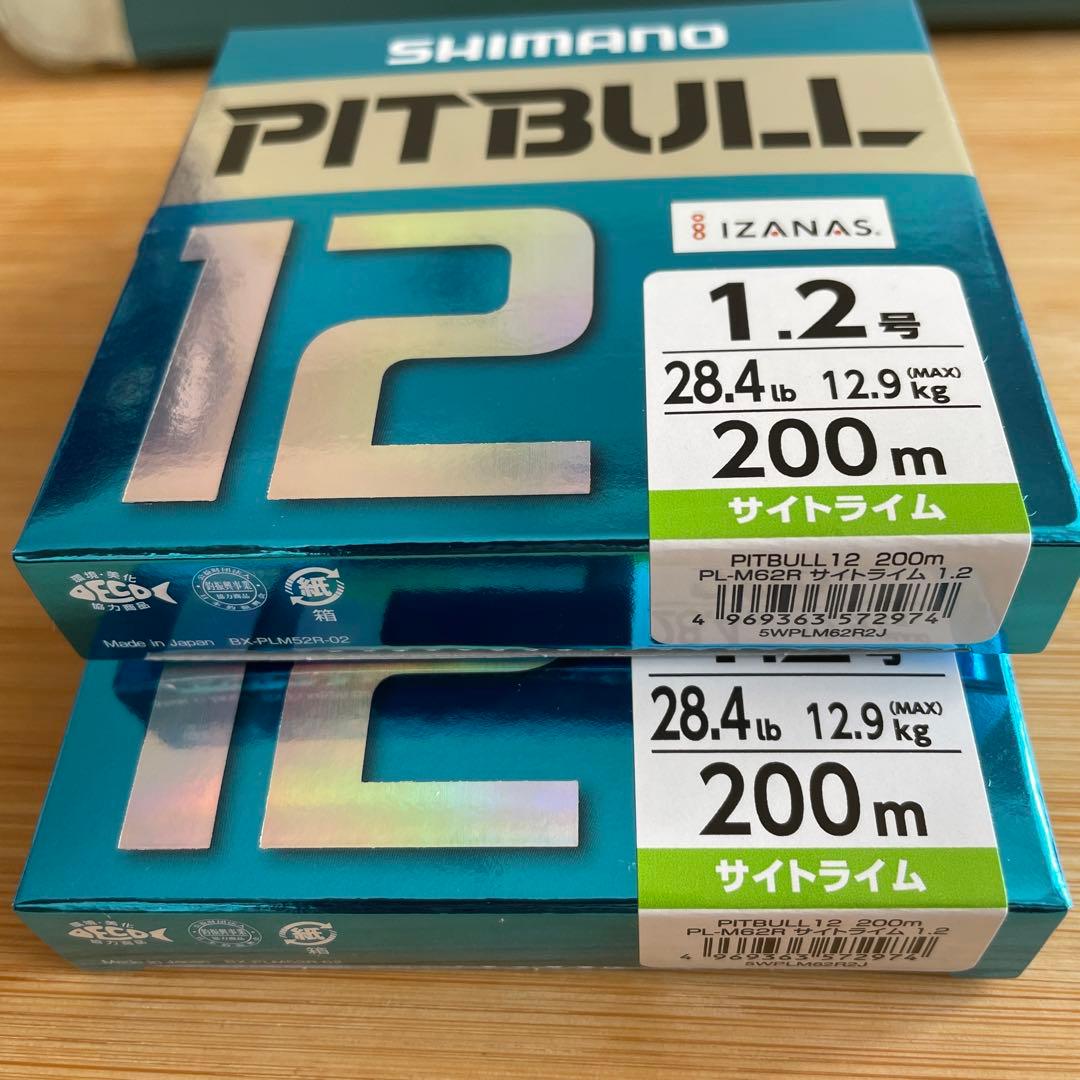 「新品・未開封」シマノ　ピットブル12編　200m 1.2号