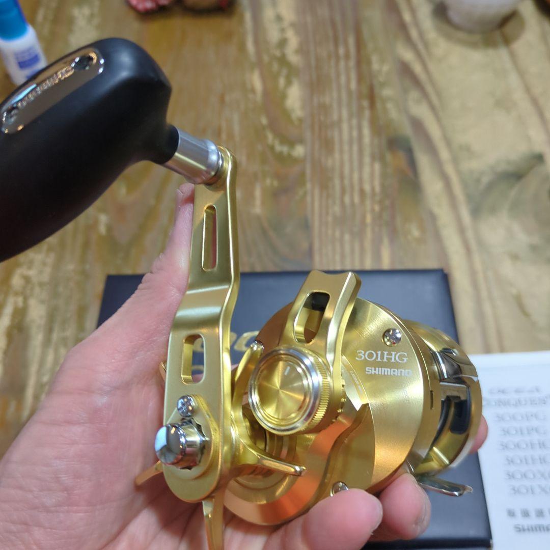 SHIMANO 22 OCEA CONQUEST 301HG 両軸リール美品