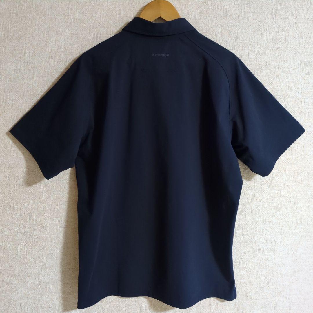 ハーレー HURLEY ゴルフウェア PHANTOM 半袖 ポロシャツ LL 紺