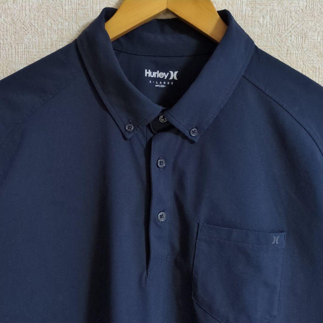 ハーレー HURLEY ゴルフウェア PHANTOM 半袖 ポロシャツ LL 紺