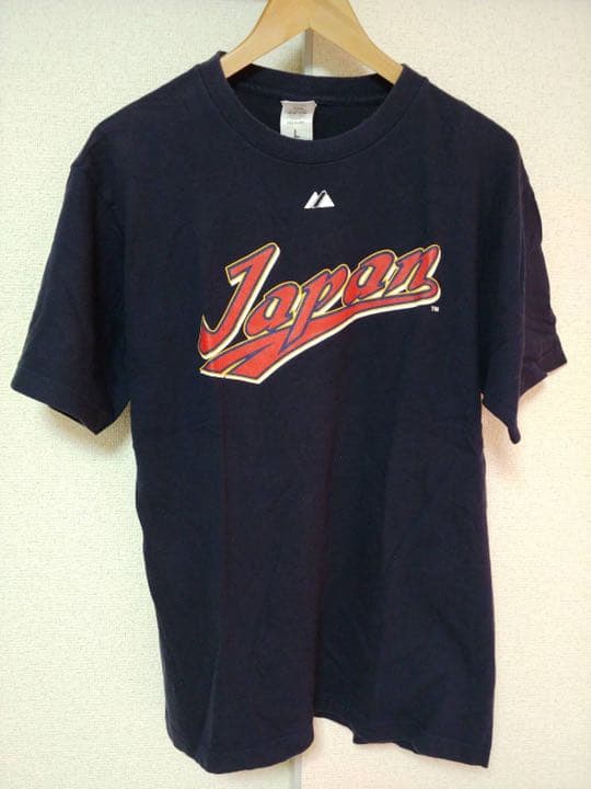 マジェスティック製'09WBCイチロー№51ナンバリングTシャツ　紺　Ｌ