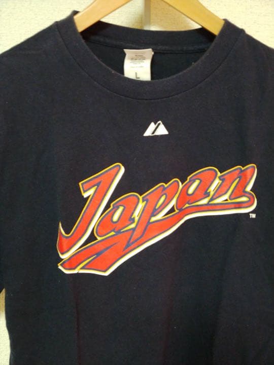 マジェスティック製'09WBCイチロー№51ナンバリングTシャツ　紺　Ｌ