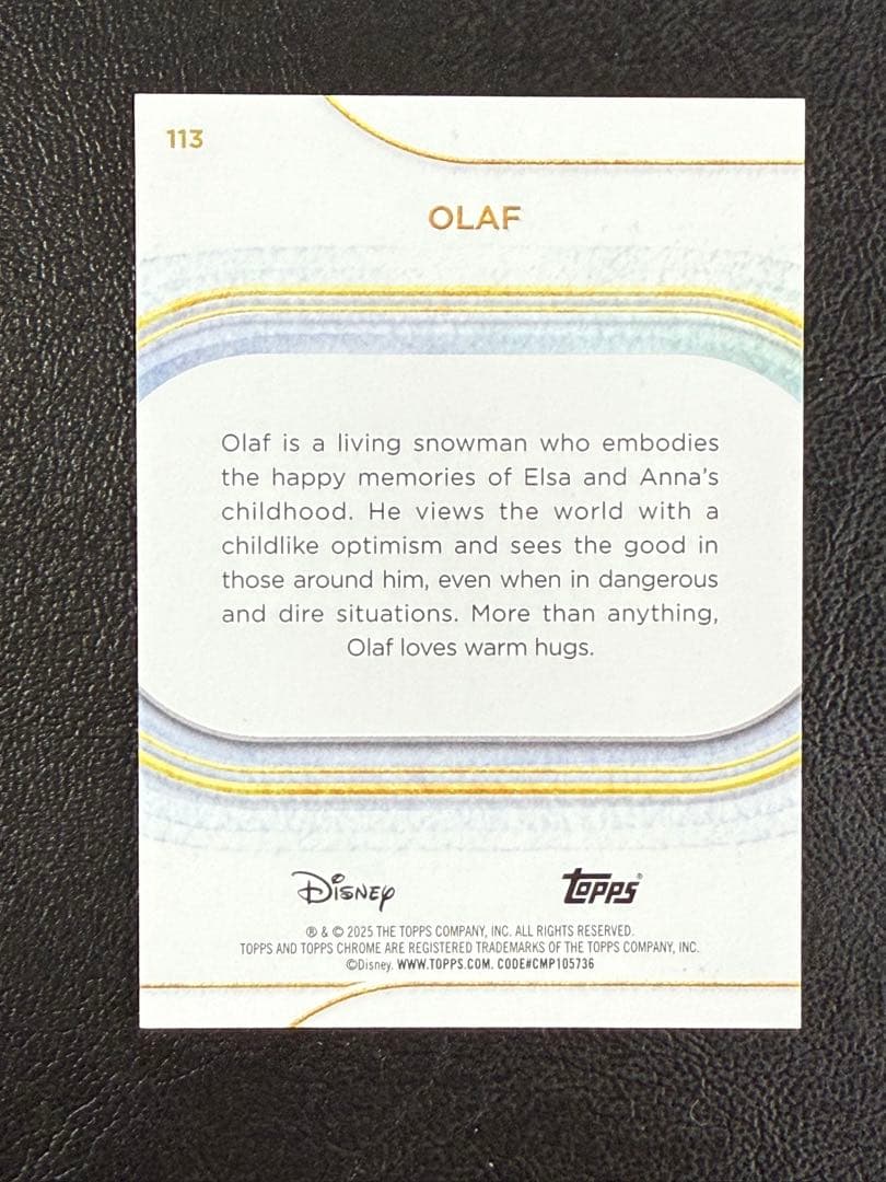 Disney OLAF トレーディングカード 15/25
