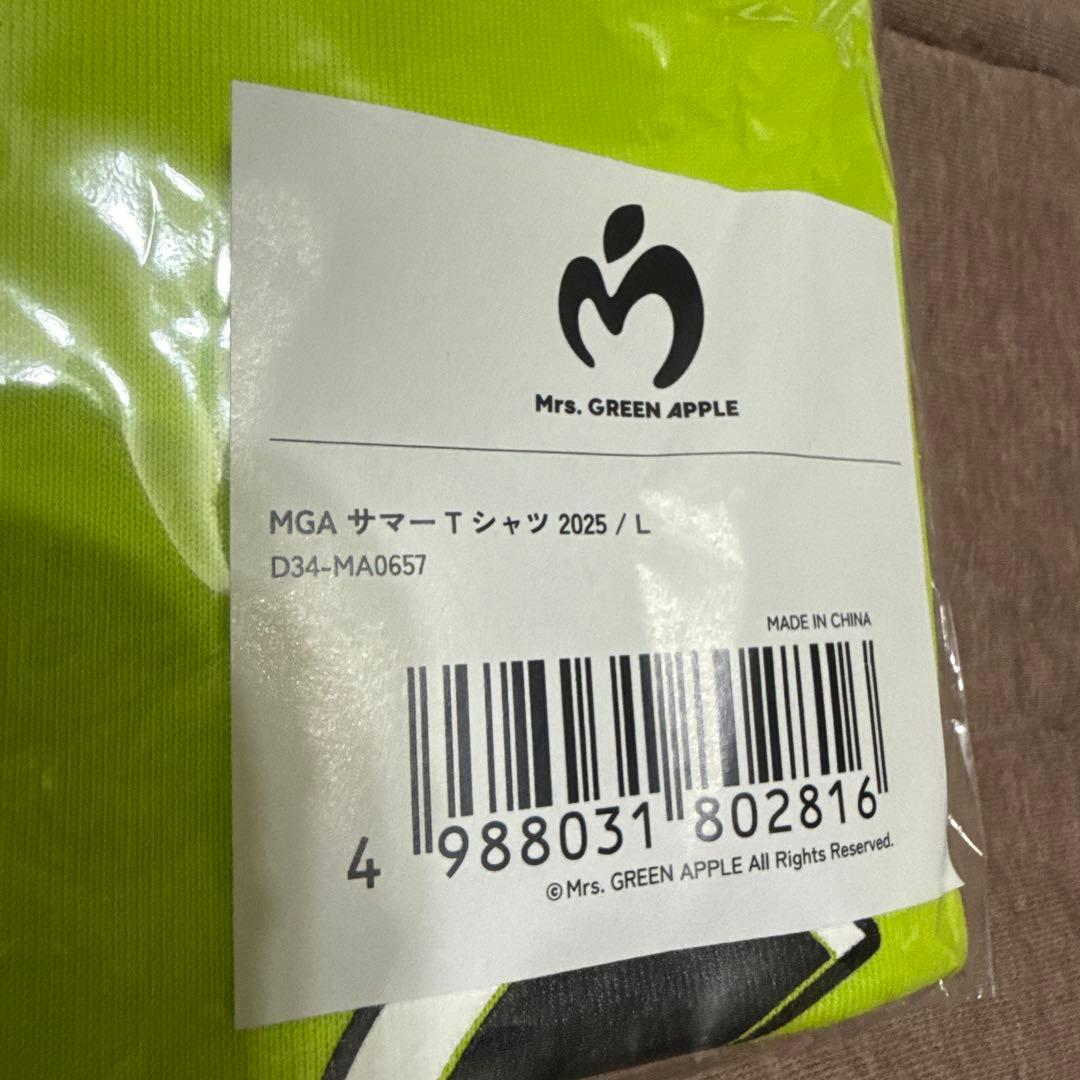 Mrs. GREEN APPLE 2025サマーTシャツLサイズ・タオルセット