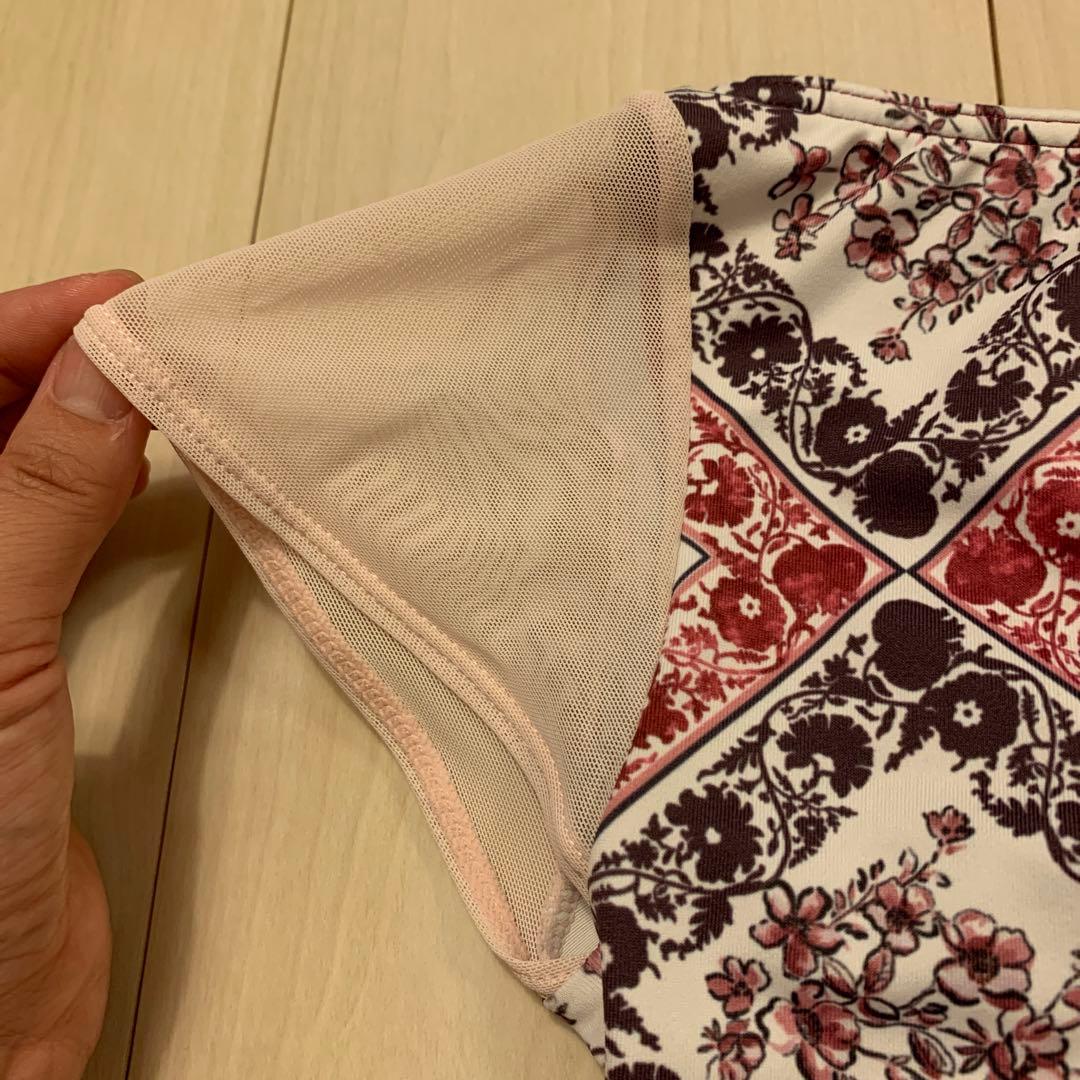 stina スティナ　花柄 バンダナ風レオタード　girl M 140 150