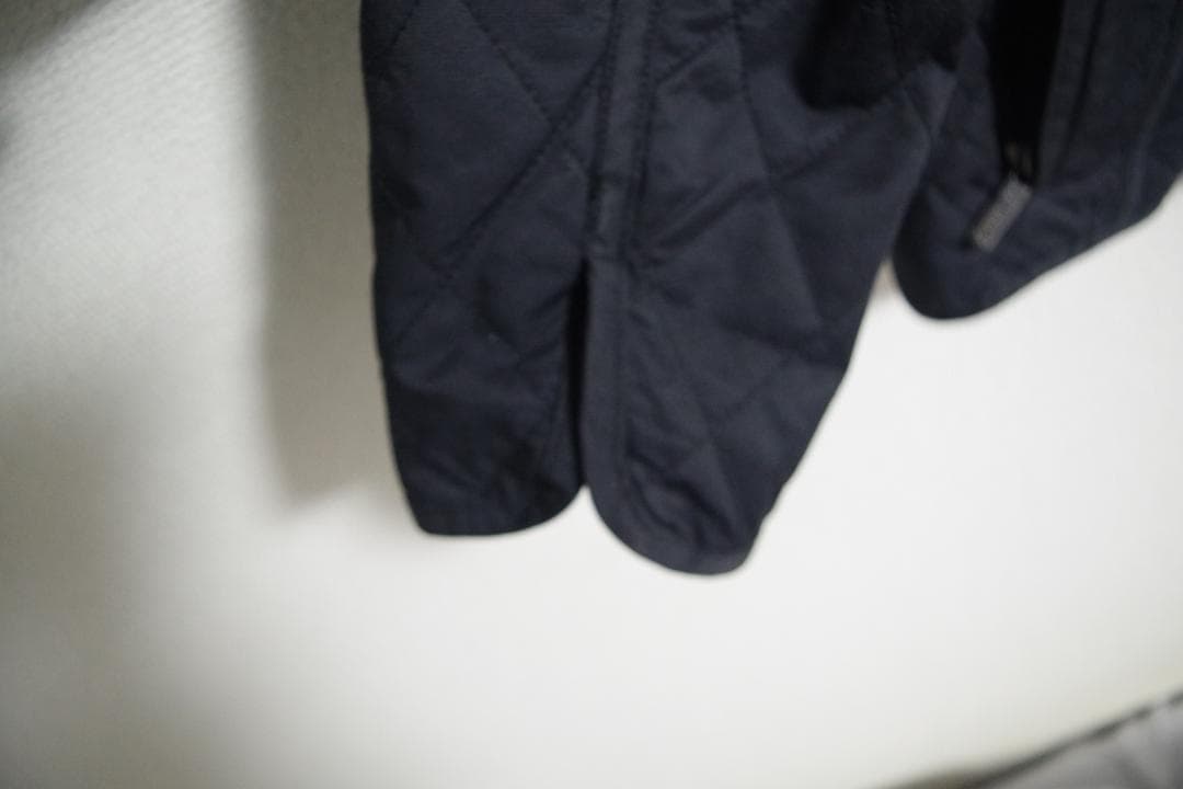 【美品】BURBERRY ネイビー キルティングジャケット M ノバチェック