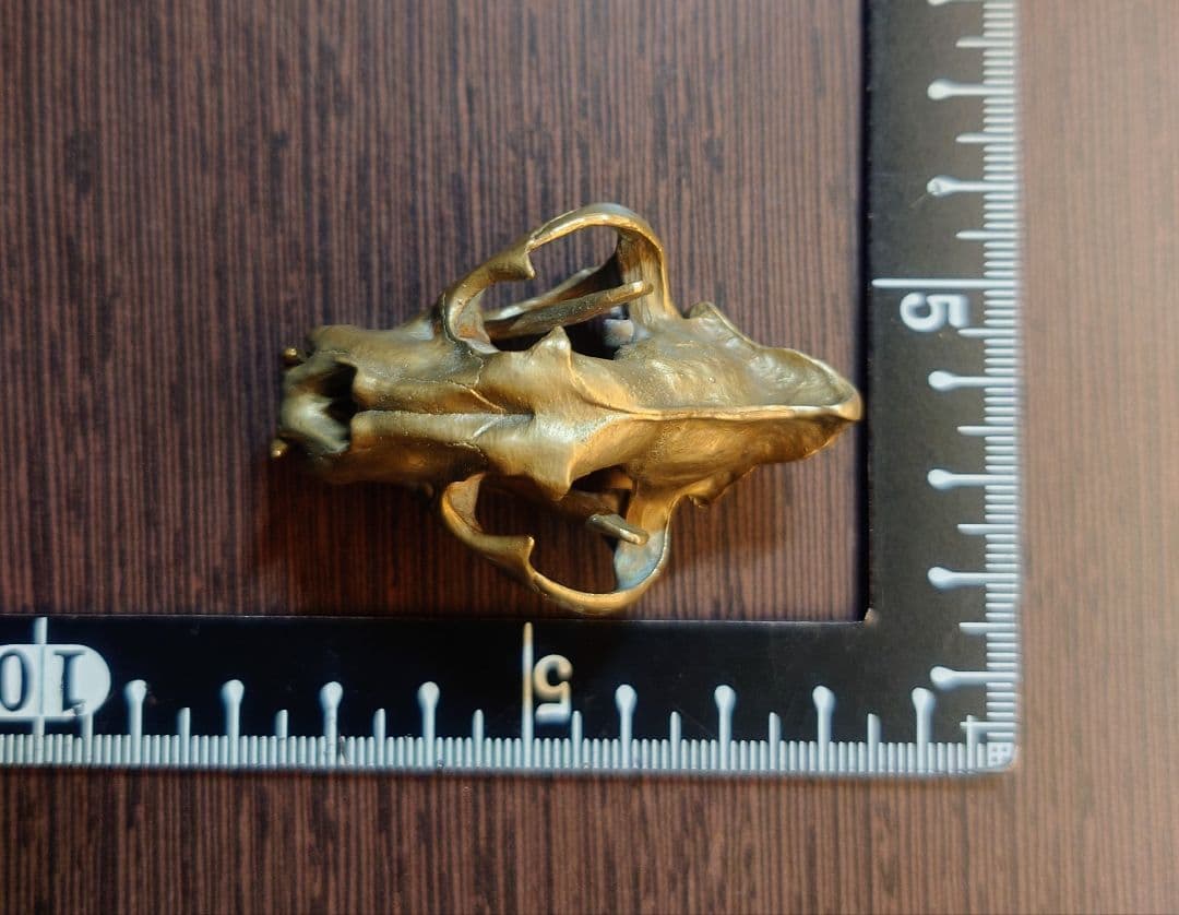 真鍮製　ベンガルトラ　縮小標本　フィジットトイ　フィギュア　インテリア