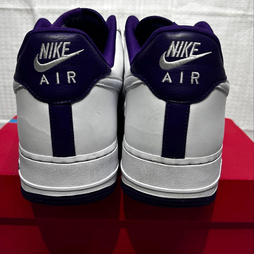 美品 Nike Air Force 1 ホワイト/パープル 31㎝