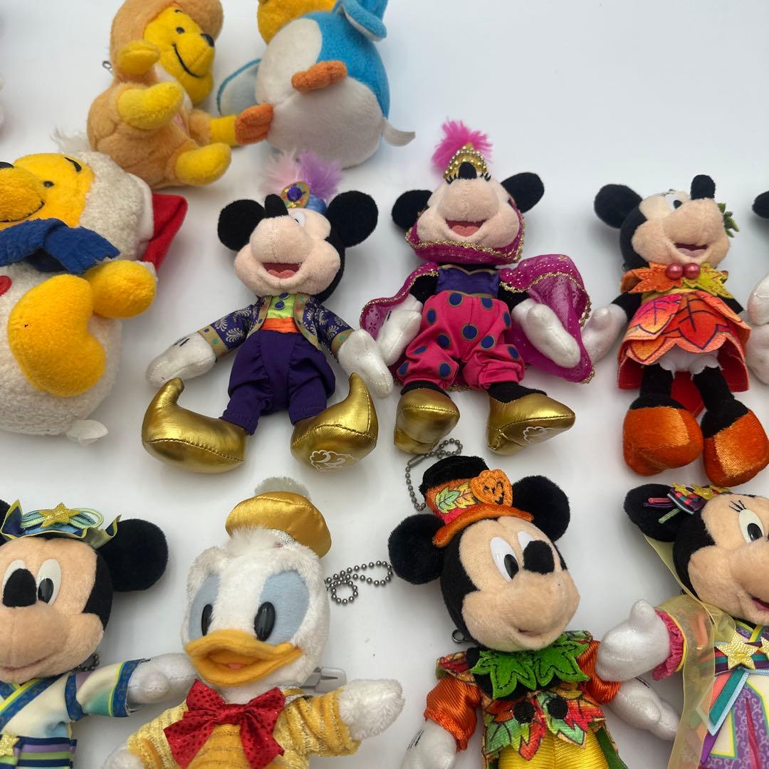 ディズニー　ミッキー・ミニー・プーさん等ぬいぐるみ15体セット