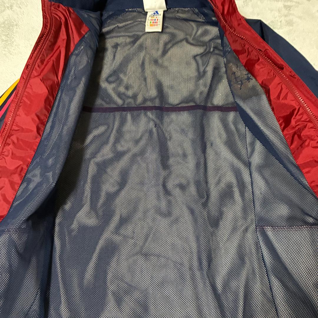 アディダス adidas スペイン代表 ピステ ウィンドブレーカー フード付 L