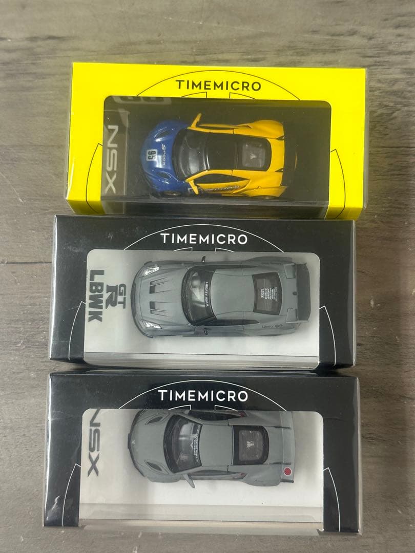 新品未開封！TIMEMICRO ミニカーセット 1:64 GTR NSX