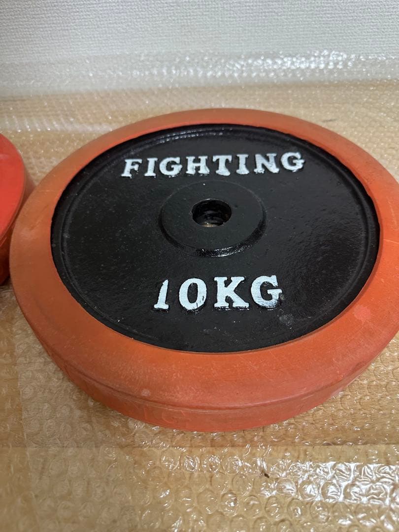 早い者勝ち　ファイティングロード　バーベルダンベルプレート10kg 2個セット