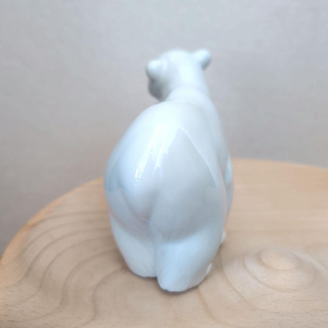 リヤドロ ホッキョクグマ 白くま 磁器フィギュリン(置物)