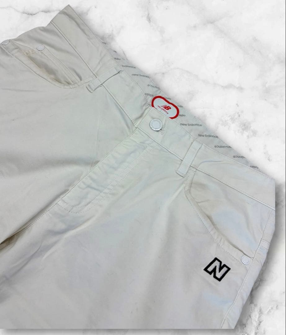 New Balance Golf ホワイト スリムフィット パンツ SIZE L