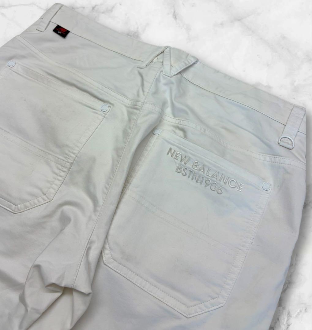 New Balance Golf ホワイト スリムフィット パンツ SIZE L