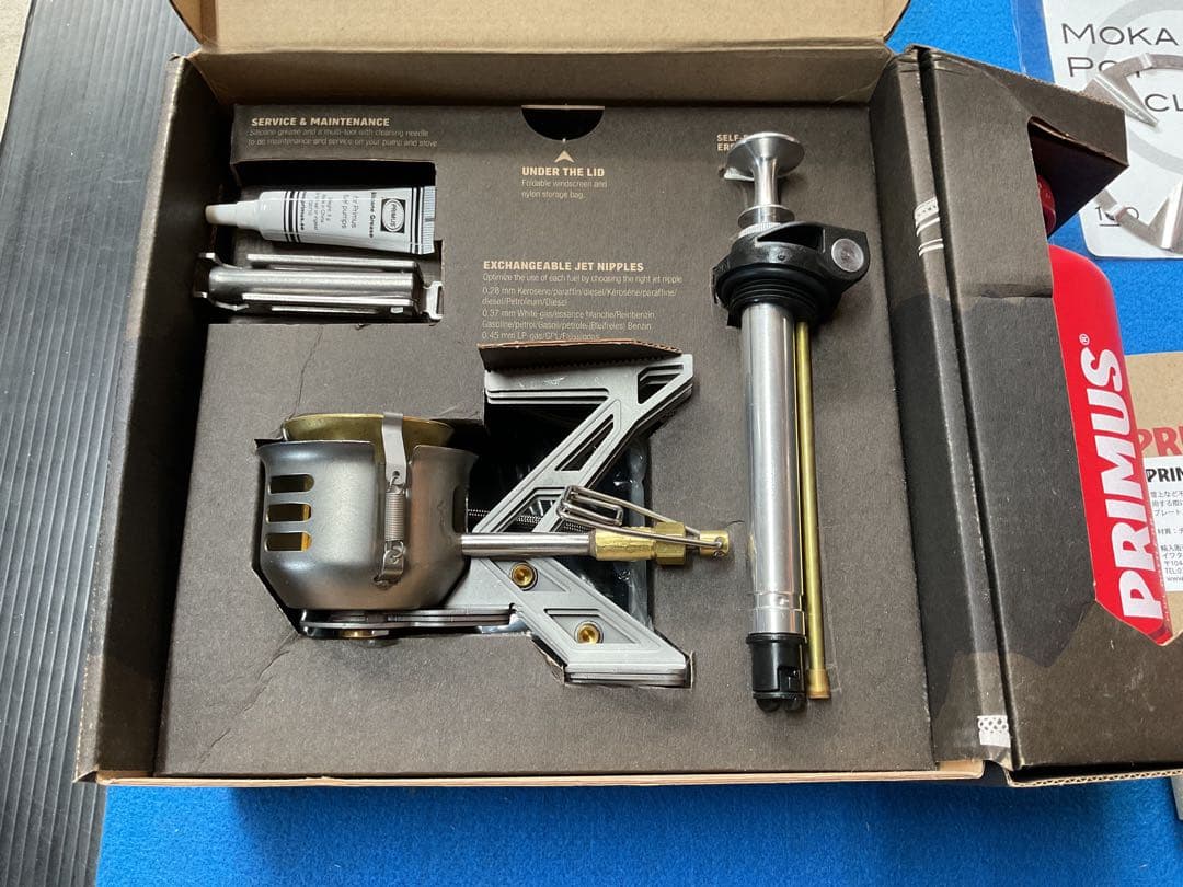 PRIMUS OMNI FUELマルチ燃料ストーブ新品未使用未点火付属品多数付き