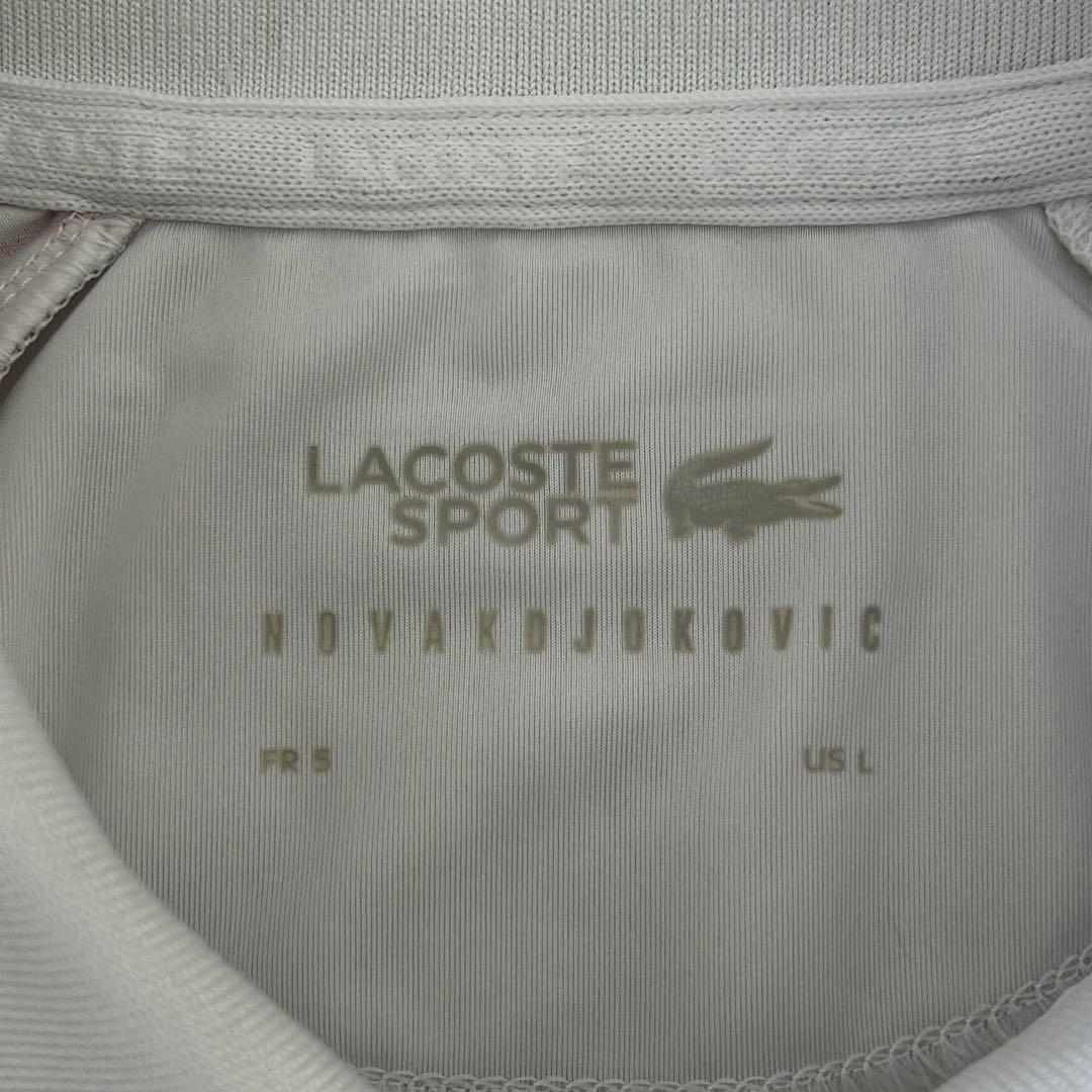 LACOSTEノバク・ジョコビッチウルトラドライ仕様ライングラフィックポロシャツ