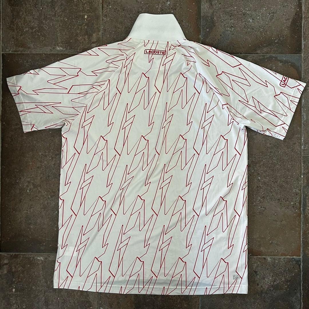 LACOSTEノバク・ジョコビッチウルトラドライ仕様ライングラフィックポロシャツ