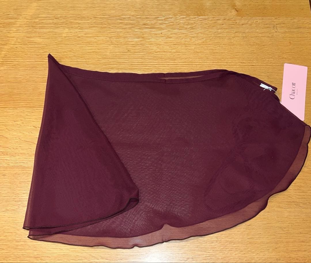 チャコット chacott スカート Mサイズ　ワインレッド