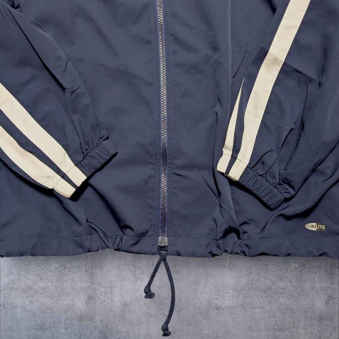 美品】００s adidas 紺色 ジャージ上下 太ライン ドローコード ｙ２ｋ