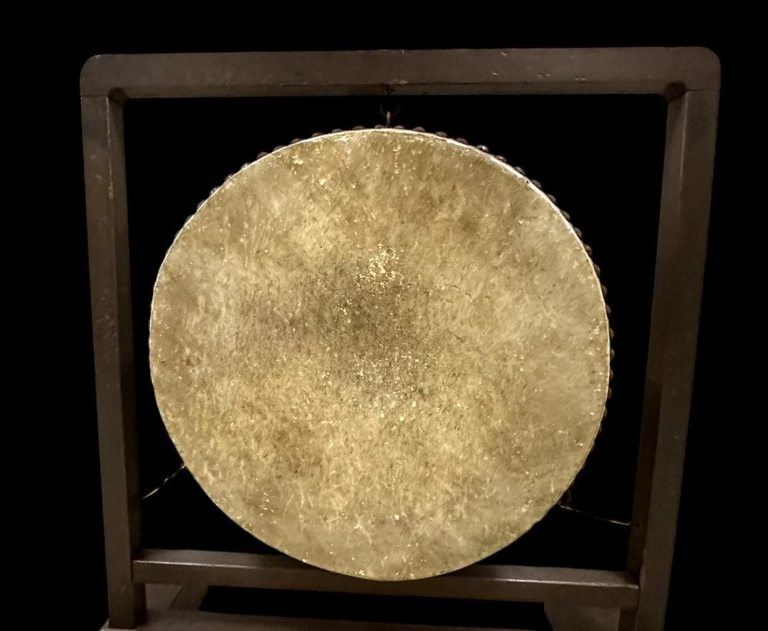 時代物 江戸期 和太鼓 吊り太鼓 太鼓 和楽器 寺社もの 骨董 古玩 バチつき