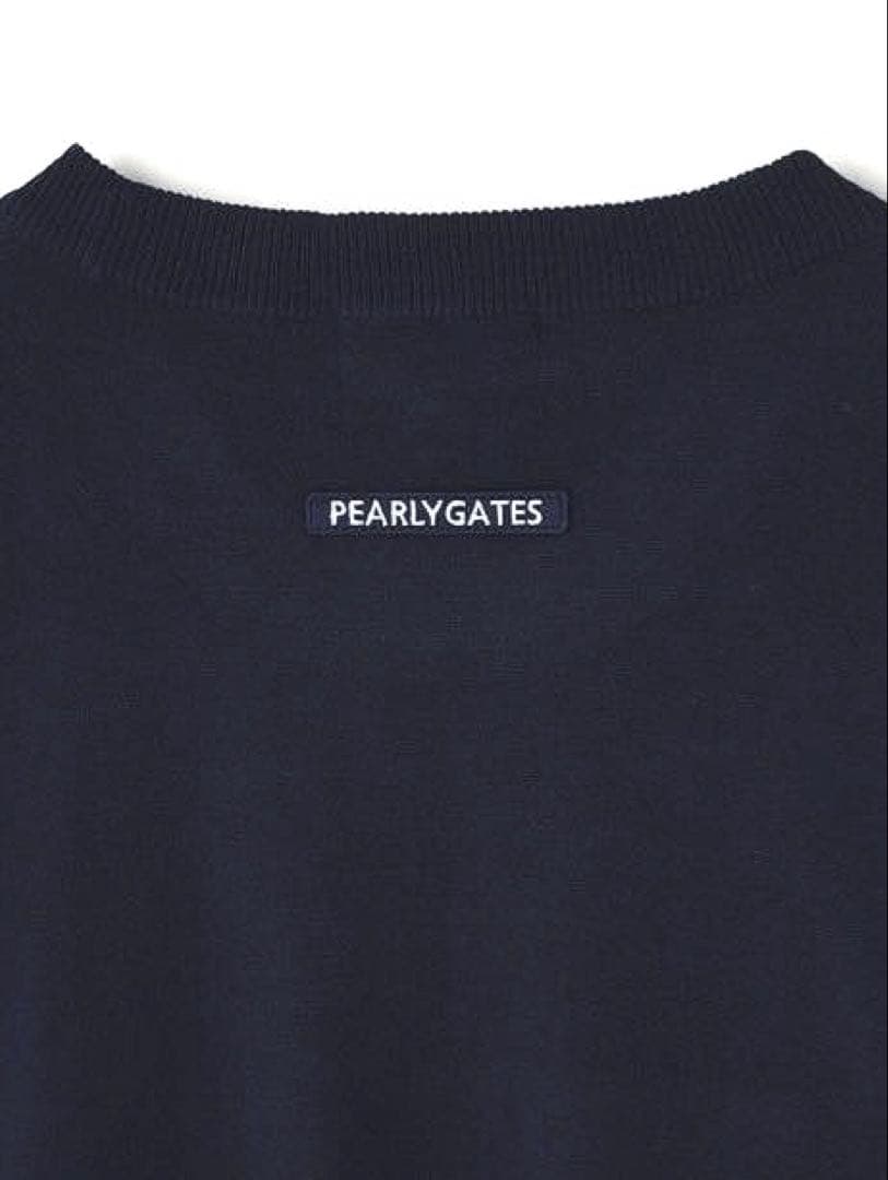 パーリーゲイツ 天竺インターシャクルーネックプルオーバー（D.NAVY／4）