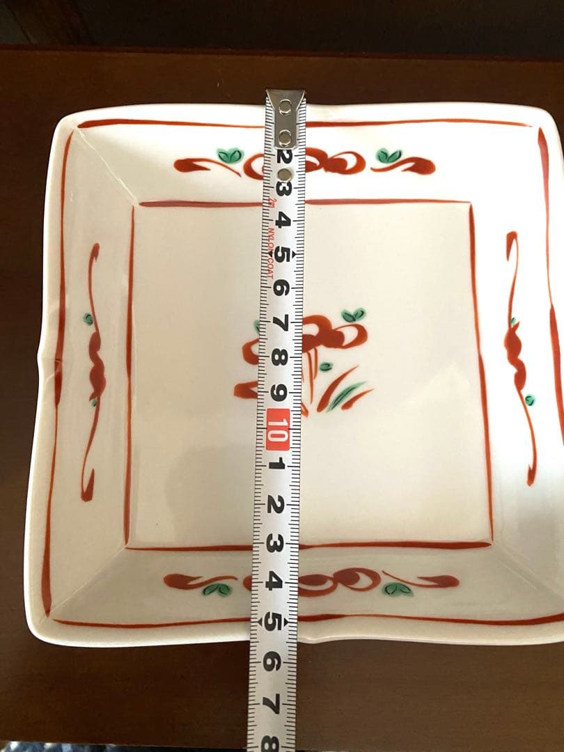 【新品未使用】京都　たち吉　赤絵角煮物鉢5枚セット　専用化粧箱あり