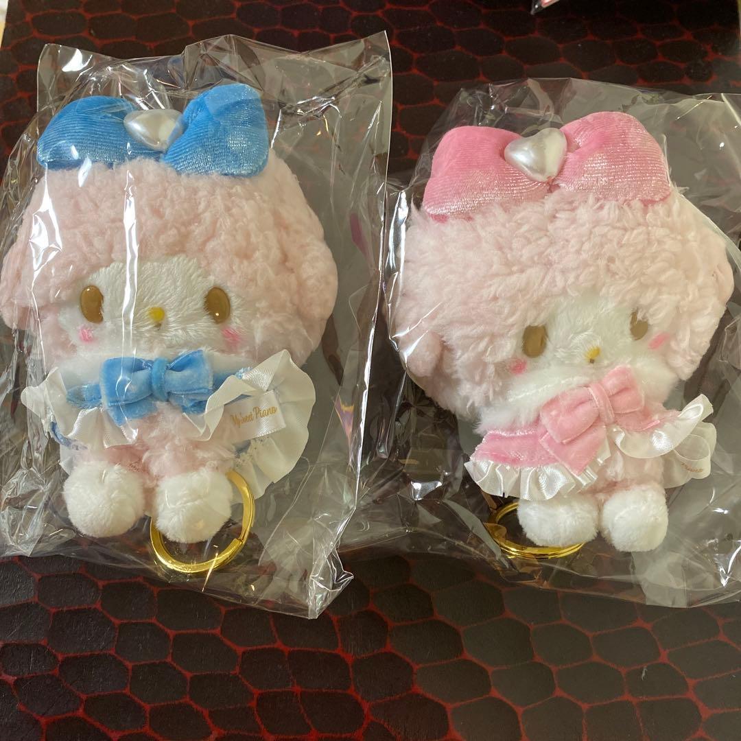 マイスウィートピアノ コレクション リール付きマスコット ピンク ブルー　ペア
