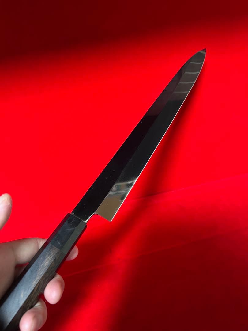 包丁　柳刃　尺　鏡面仕上げ　切味抜群　箱付　未使用品