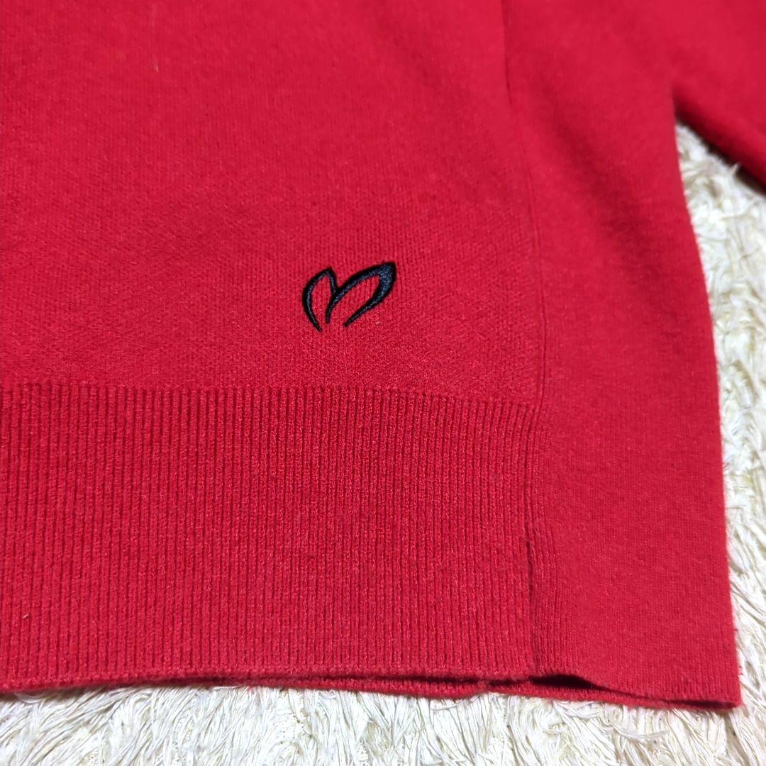 マスターバニーエディション　刺繍　3D 文字 ニット　レッド　サイズ4　MBE